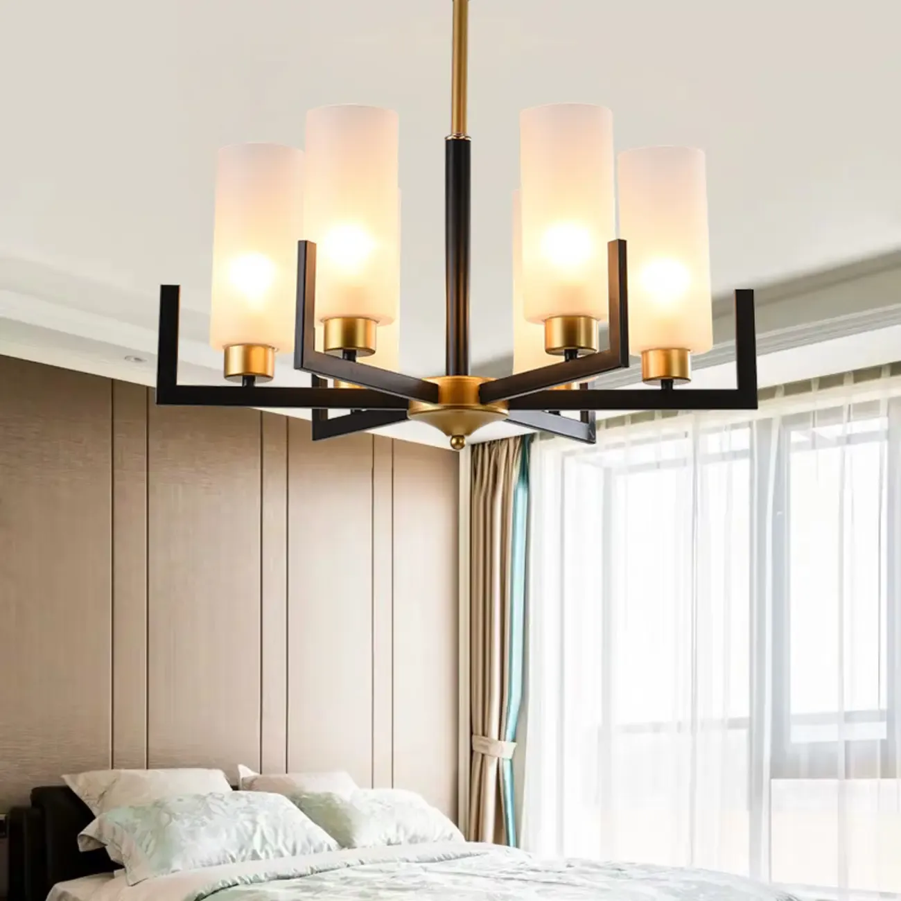 Modern Industrial Metal Chandelier for Living Room Image - 4