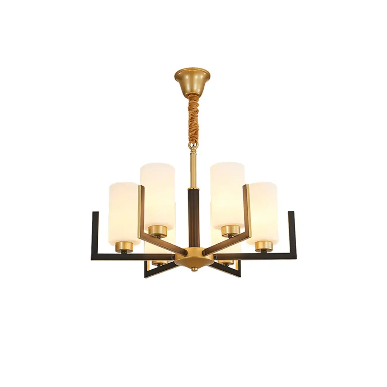 Modern Industrial Metal Chandelier for Living Room Image - 5