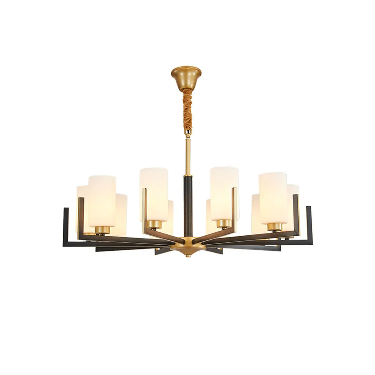 Modern Industrial Metal Chandelier for Living Room Image - 7 | homeyfad