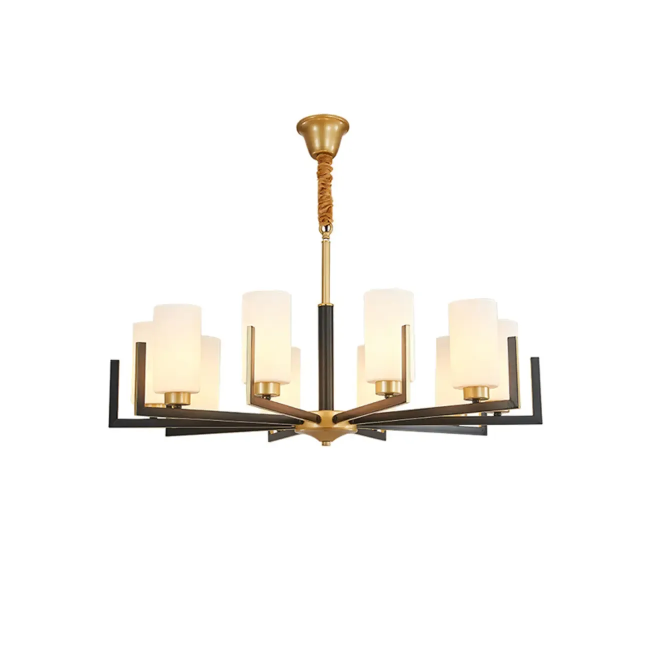 Modern Industrial Metal Chandelier for Living Room Image - 7
