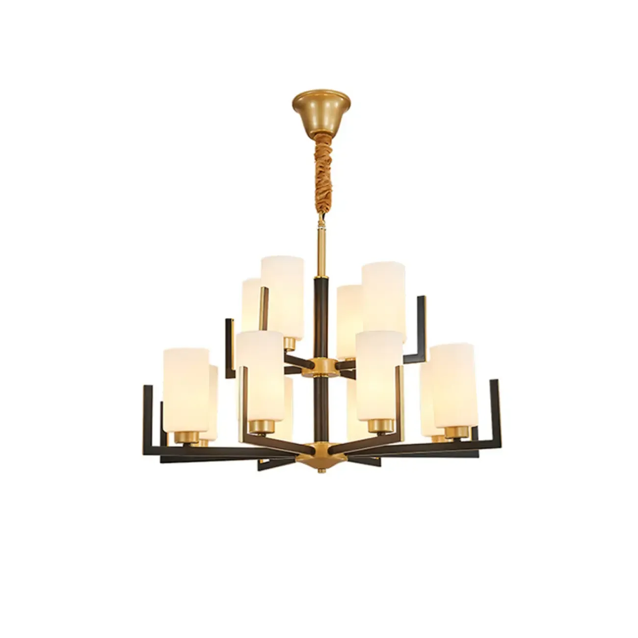 Modern Industrial Metal Chandelier for Living Room Image - 8