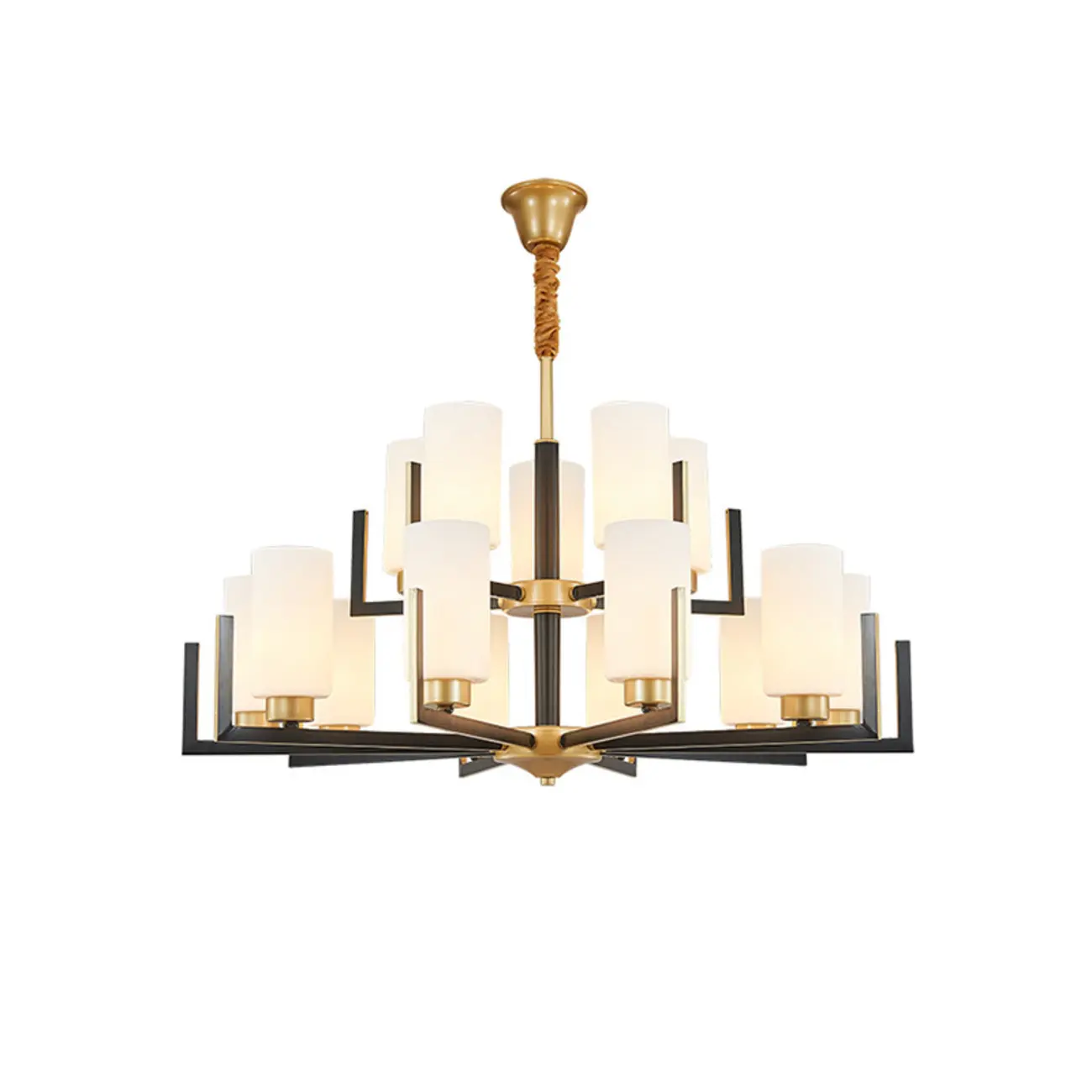 Modern Industrial Metal Chandelier for Living Room Image - 9 | homeyfad