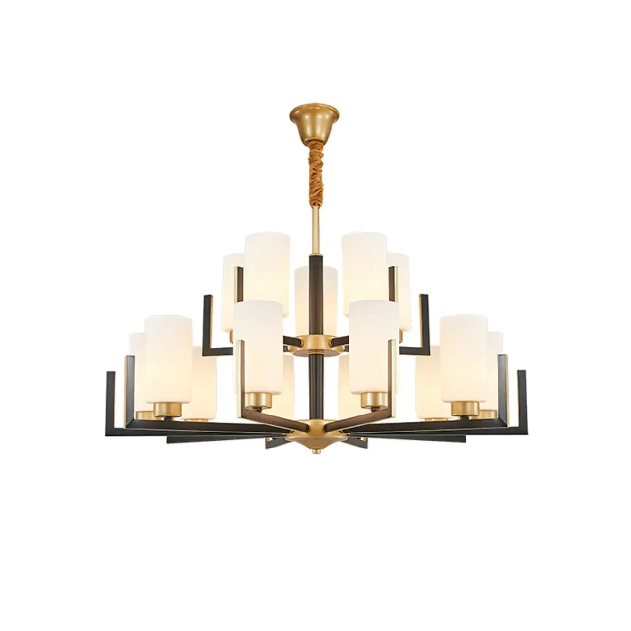 Modern Industrial Metal Chandelier for Living Room Image - 9