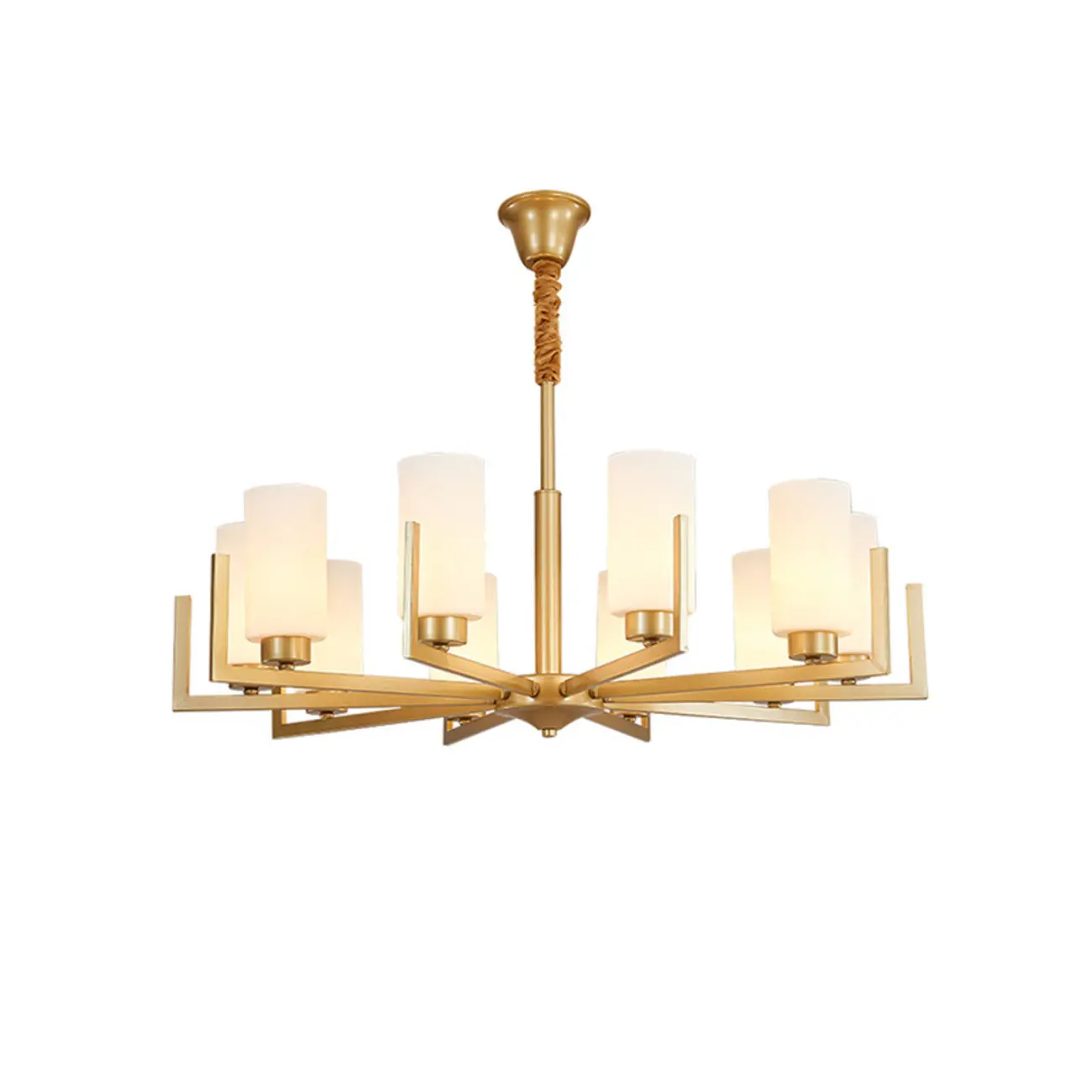 Modern Industrial Metal Chandelier for Living Room Image - 12 | homeyfad