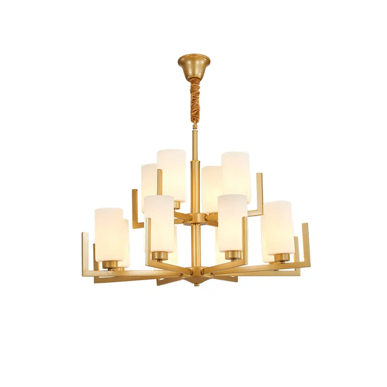 Modern Industrial Metal Chandelier for Living Room Image - 13