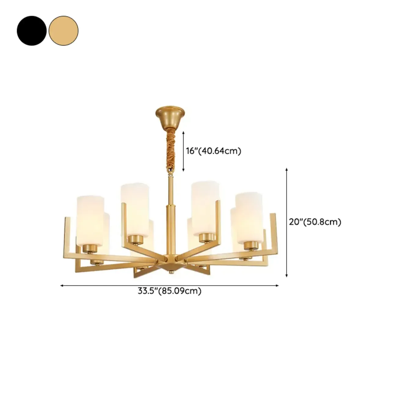 Modern Industrial Metal Chandelier for Living Room Image - 20