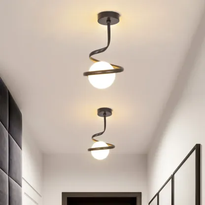 Creative Mini LED Ceiling Lamp for Living Room Elegance Image - 1