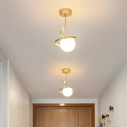 Creative Mini LED Ceiling Lamp for Living Room Elegance Image - 4