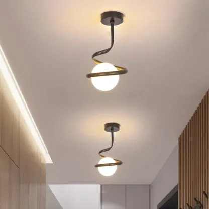 Creative Mini LED Ceiling Lamp for Living Room Elegance Image - 16