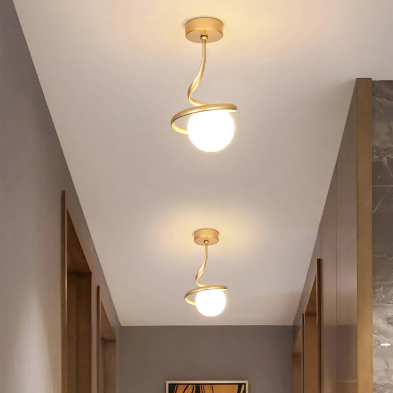 Creative Mini LED Ceiling Lamp for Living Room Elegance Image - 17 | homeyfad