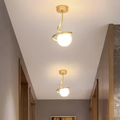 Creative Mini LED Ceiling Lamp for Living Room Elegance Image - 17