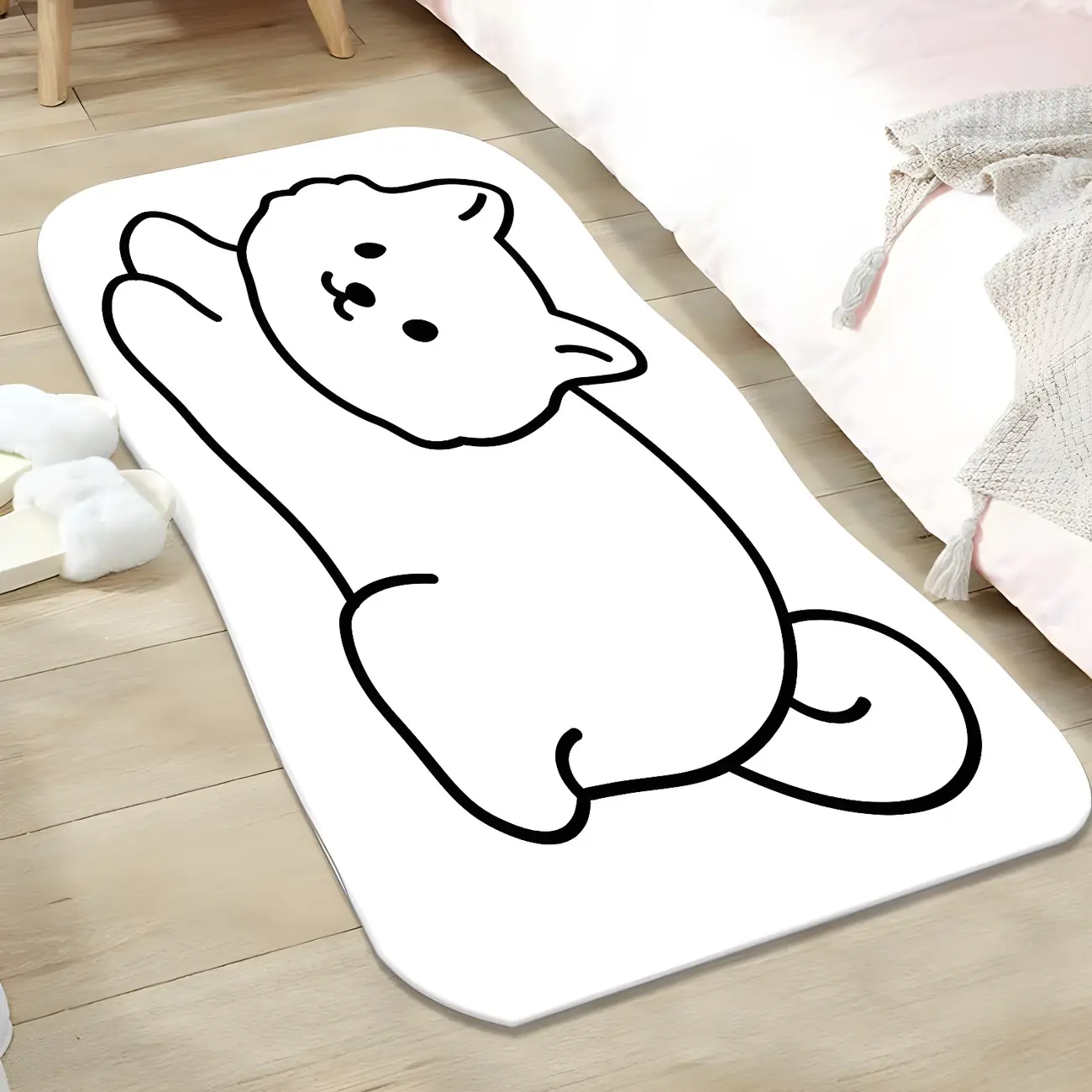 Novelty Polyester Cat Area Rug for Kids Bedroom Image - 2 | homeyfad
