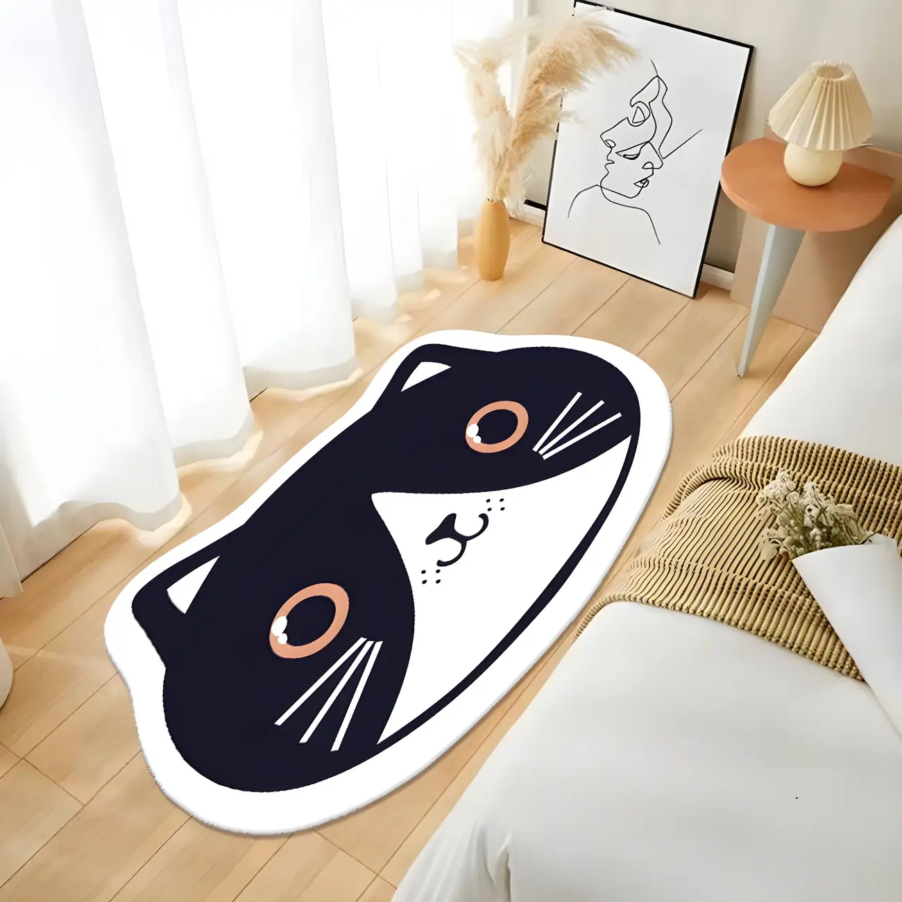 Kids	Novelty Polyester Area Rug with Animal Print Image - 2 | homeyfad