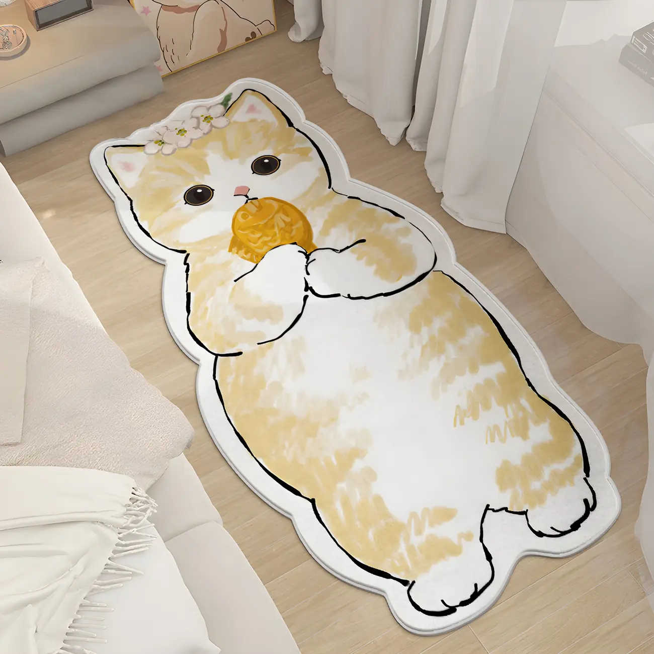 Kids Wool Animal Print Rectangle Area Rug Image - 2 | homeyfad
