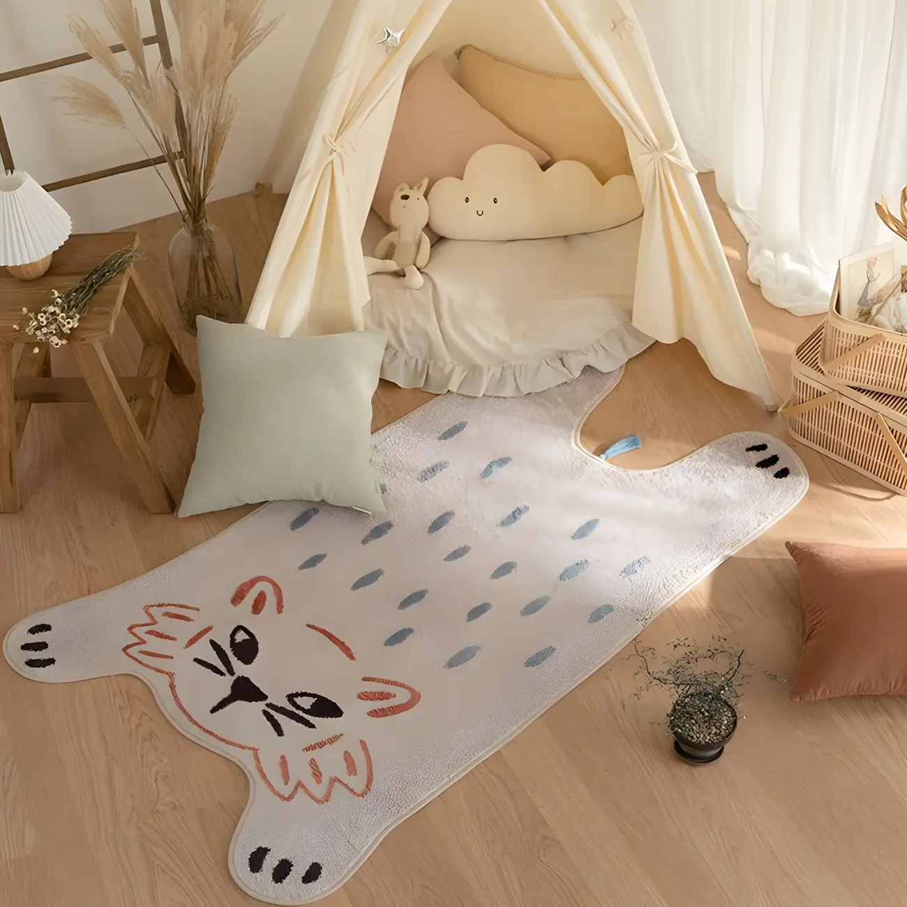 Kids Polyester Graphic Print Novelty Area Rug Image - 1 | homeyfad