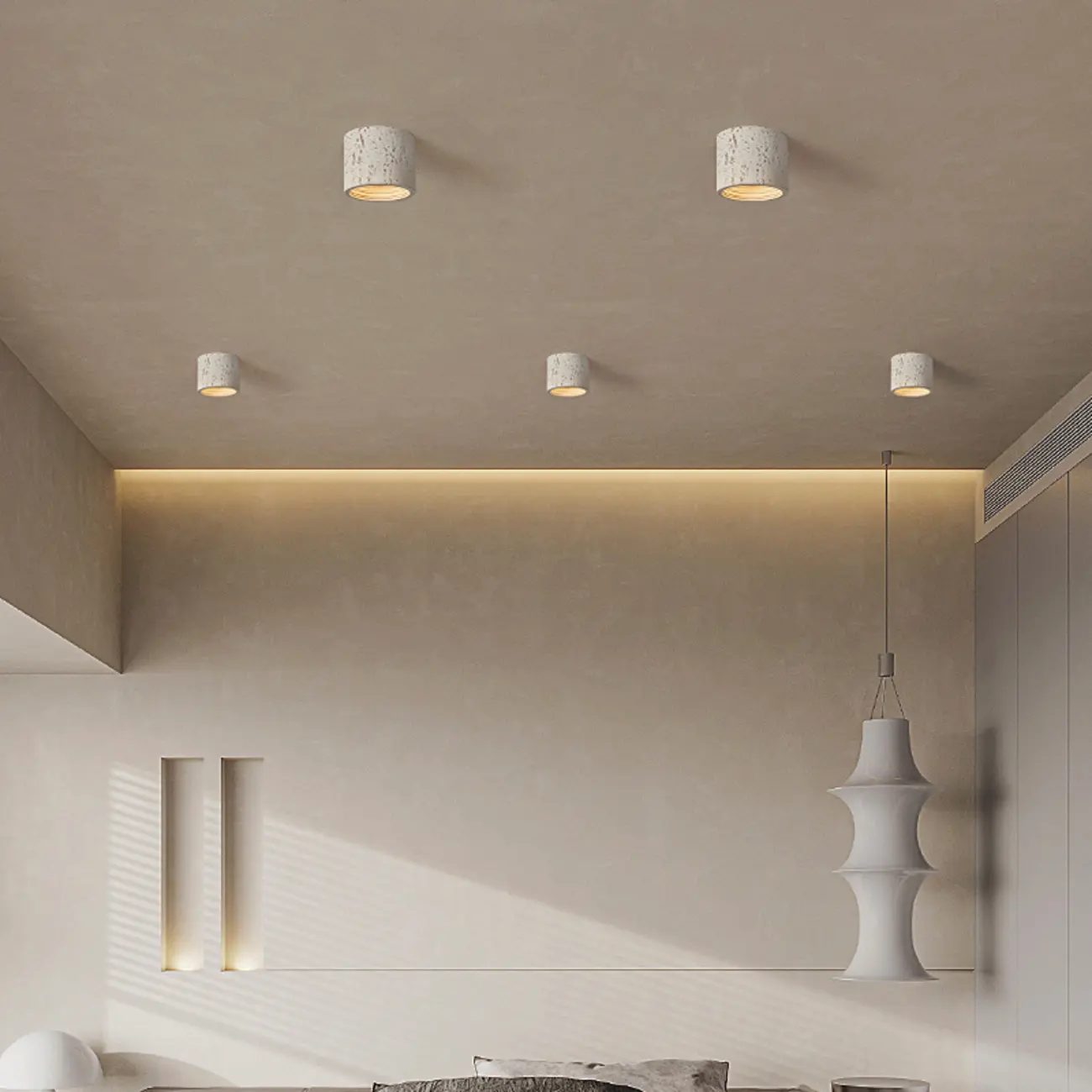 Dimmable Cylinder Flush Mount Ceiling Light for Indoor Use Image - 2 | homeyfad