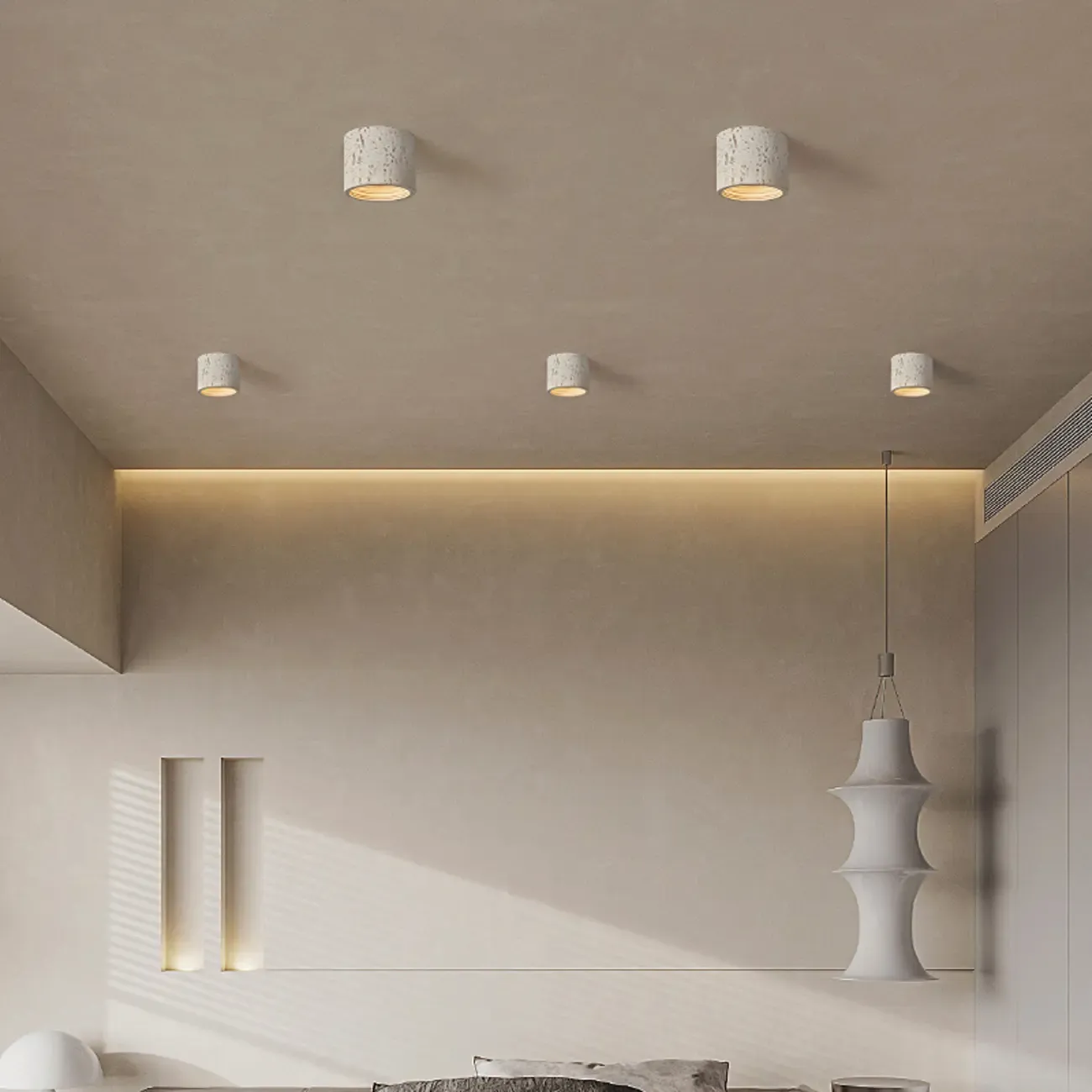 Dimmable Cylinder Flush Mount Ceiling Light for Indoor Use Image - 2