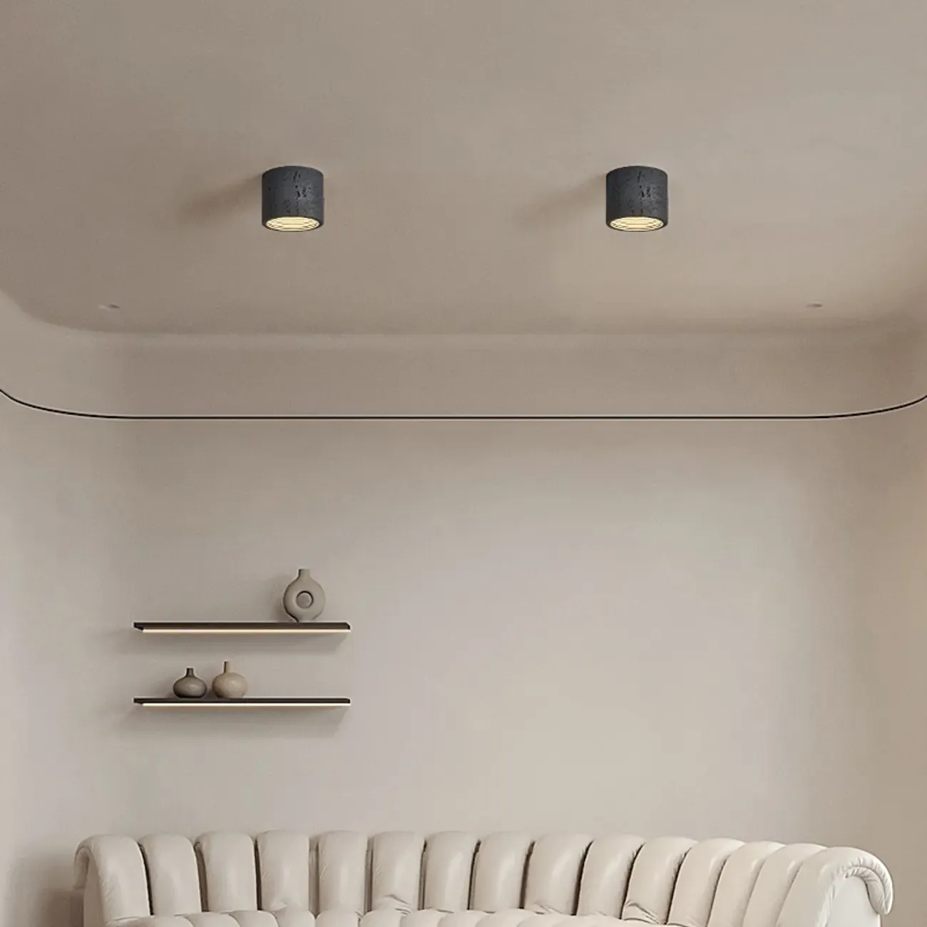 Dimmable Cylinder Flush Mount Ceiling Light for Indoor Use Image - 3