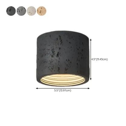 Dimmable Cylinder Flush Mount Ceiling Light for Indoor Use #size