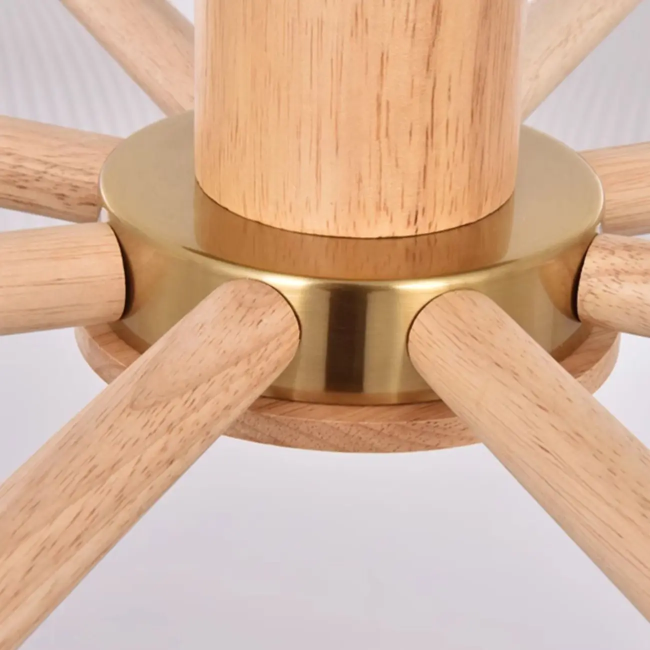 Natural Finish LED Semi Flush Ceiling Light for Home Spaces Image - 5 | homeyfad