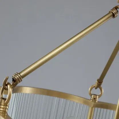 Modern Gold Semi Flush Ceiling Light for Living Room Image - 13