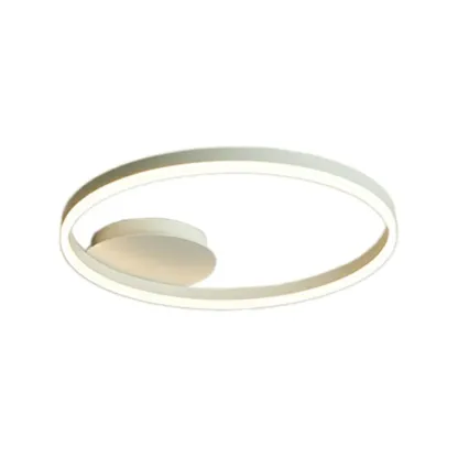 Dimmable Circular LED Semi Flush Ceiling Light for Living Room Image - 9