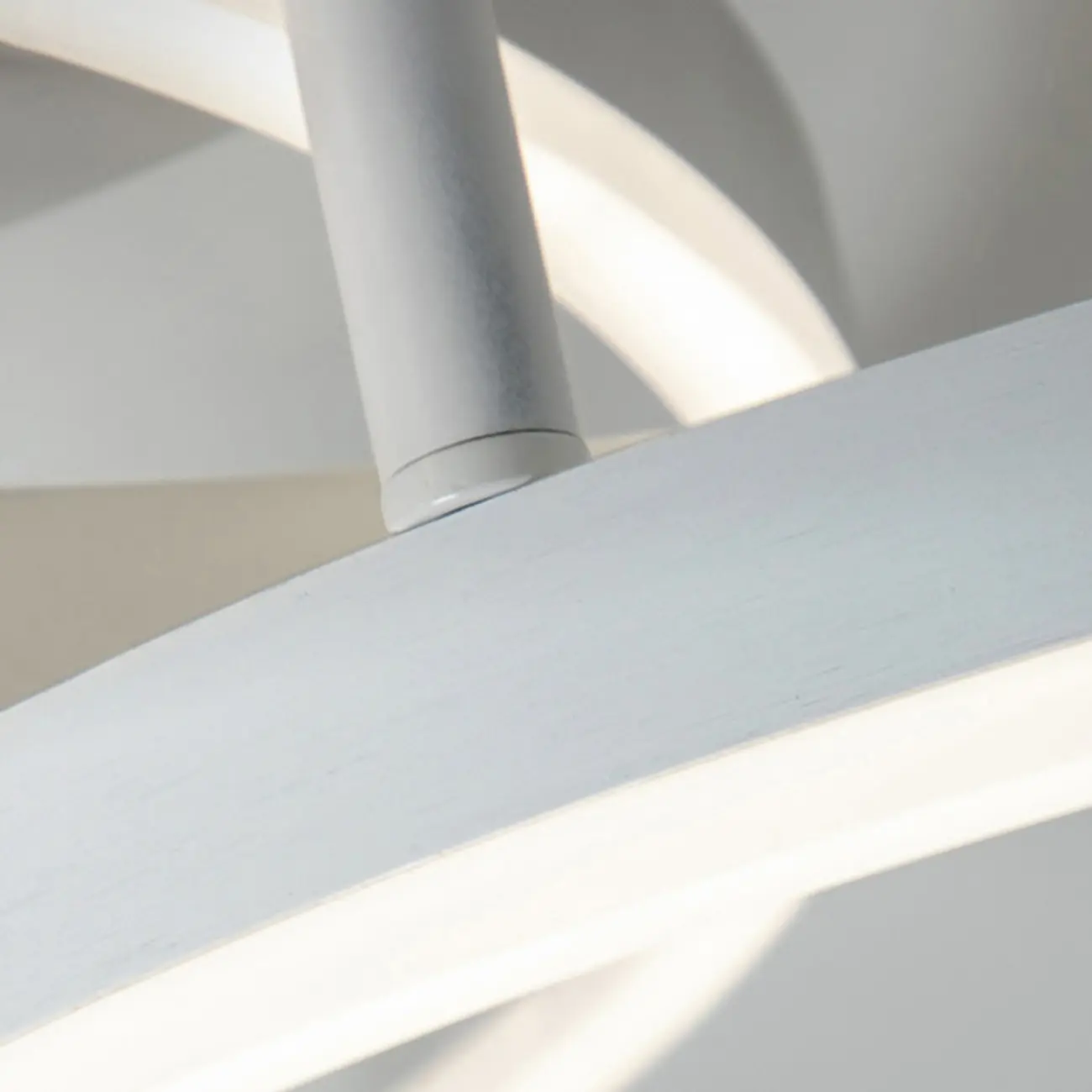 Dimmable Circular LED Semi Flush Ceiling Light for Living Room Image - 25 | homeyfad