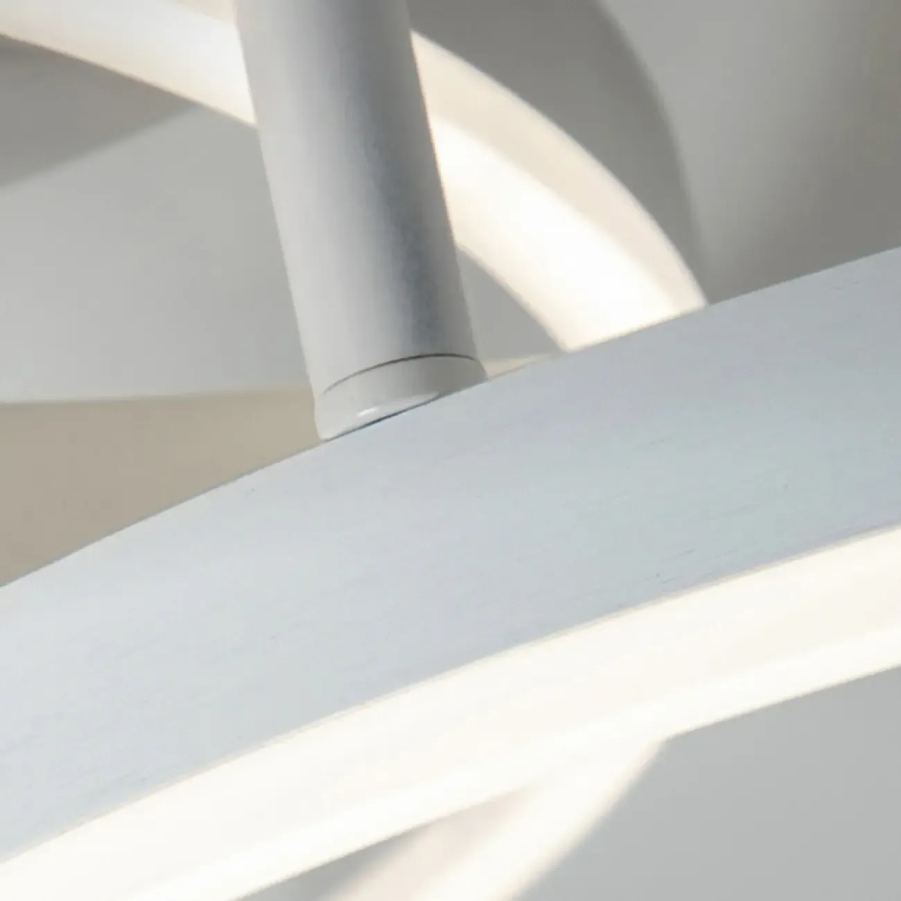 Dimmable Circular LED Semi Flush Ceiling Light for Living Room Image - 25