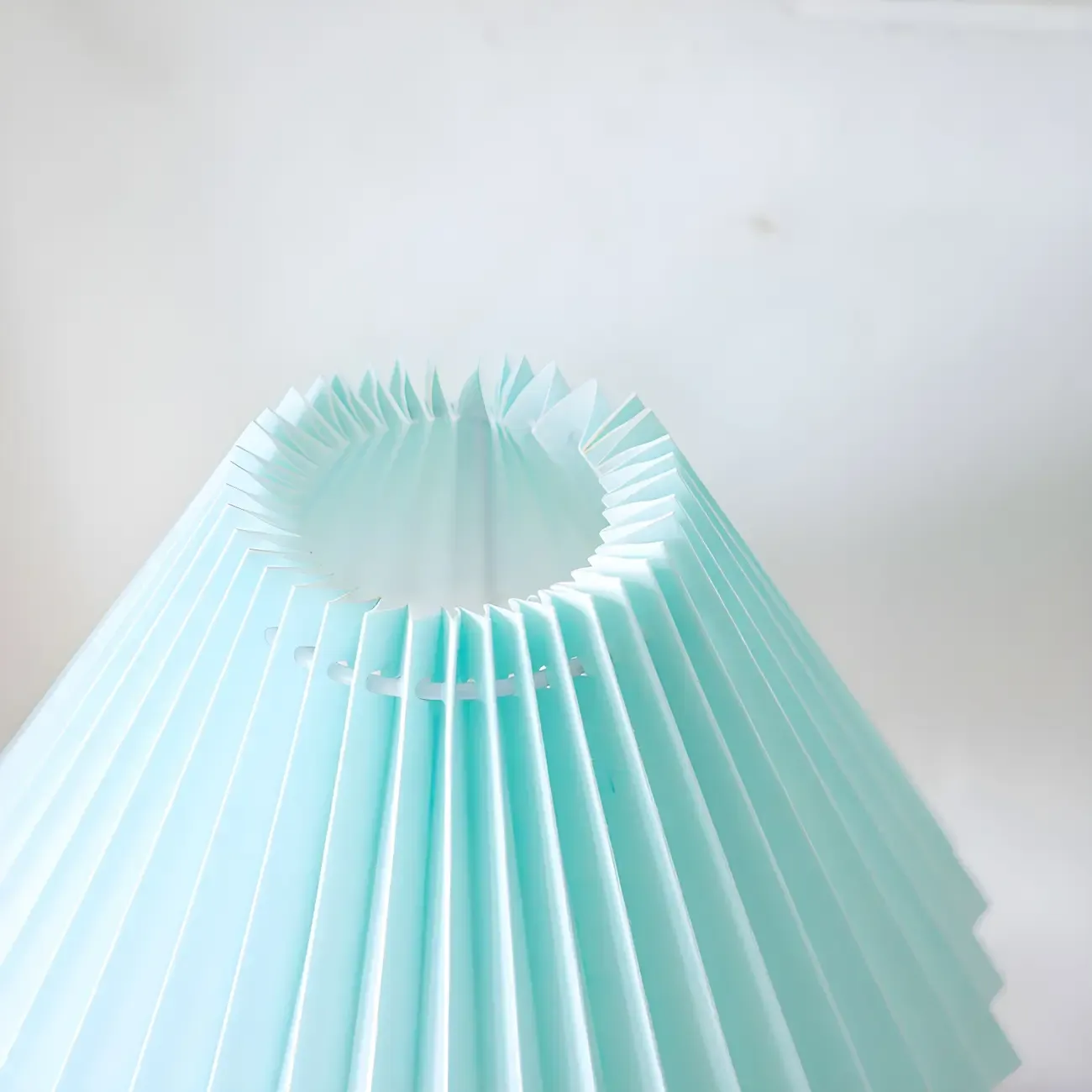 Nordic Pleated Shade Ceramic Table Lamp for Living Room Image - 12