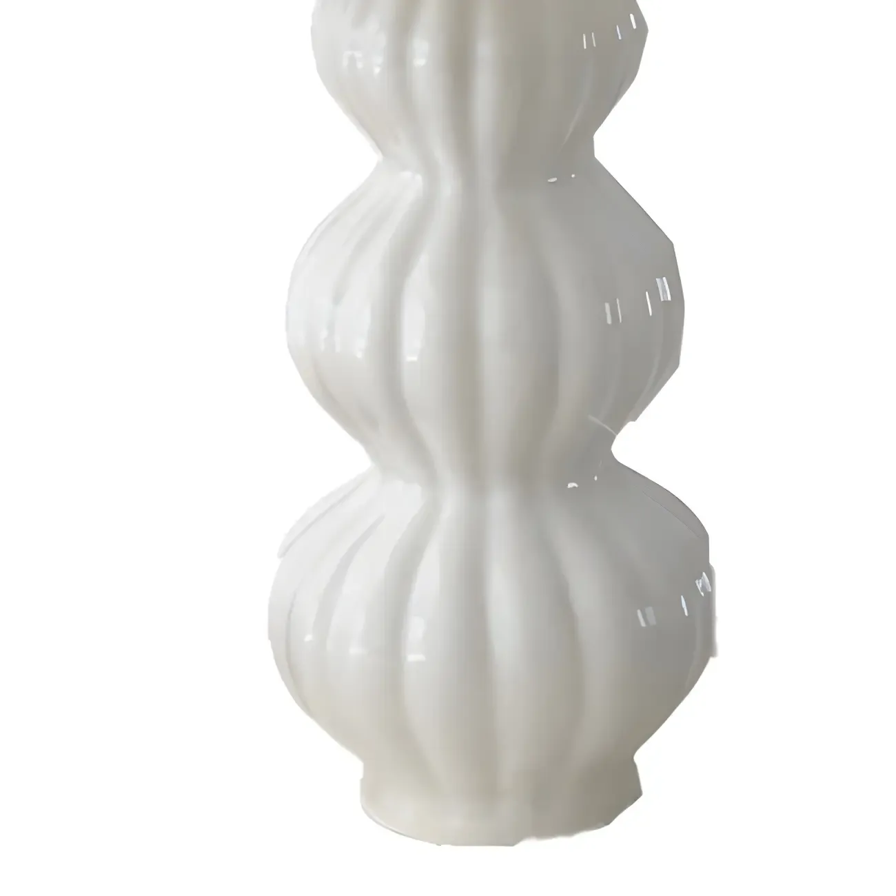 Nordic Pleated Shade Ceramic Table Lamp for Living Room Image - 14