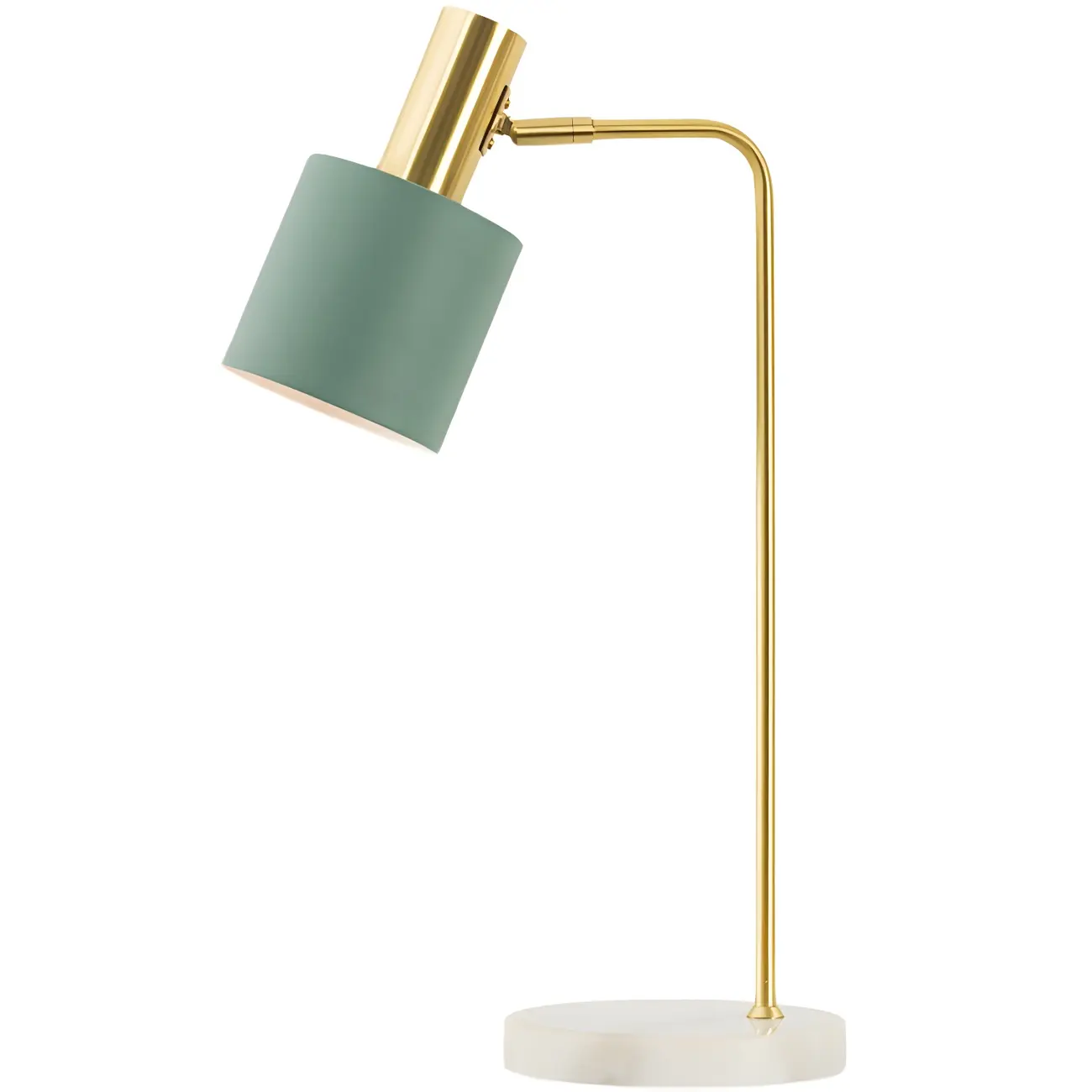 Modern Green Geometric Table Lamp for Living Room Image - 2 | homeyfad