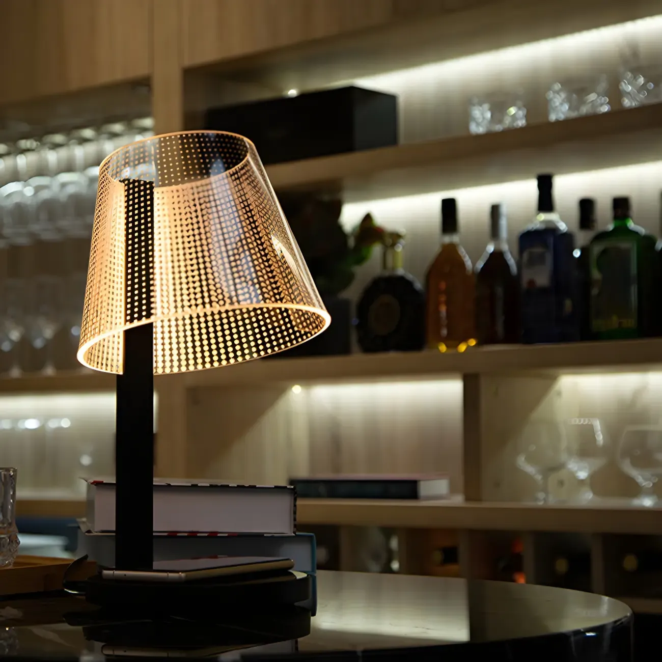 Unique Acrylic Table Lamp Touch Light for Residential Image - 13