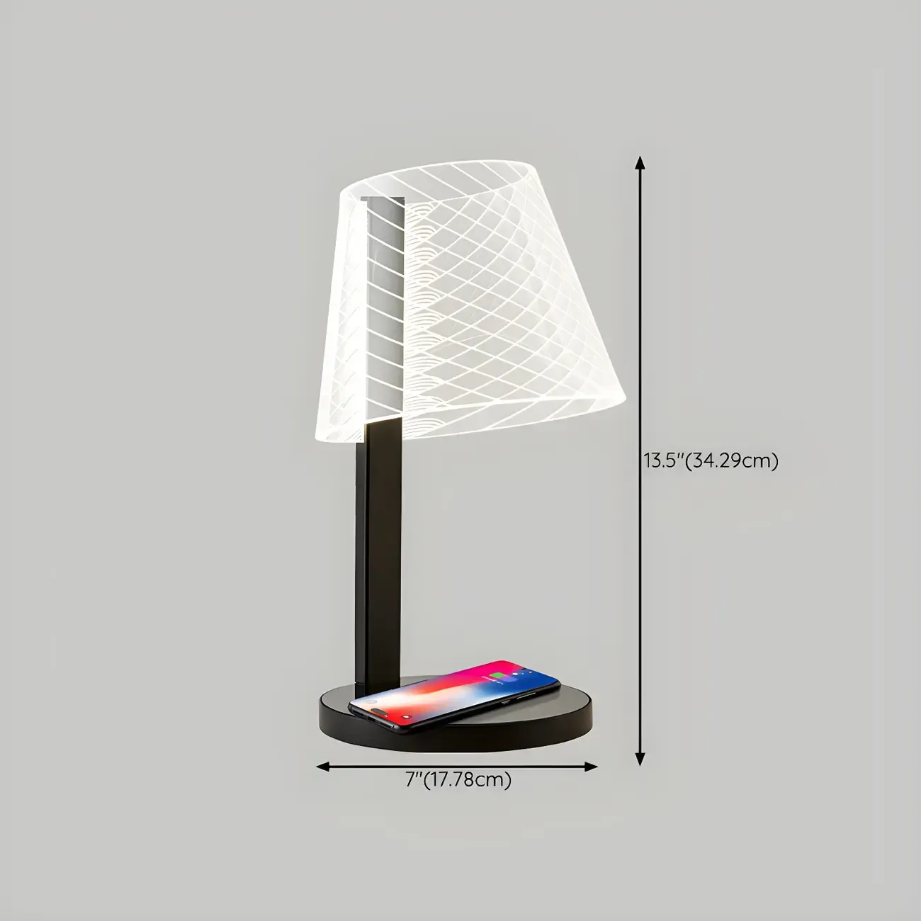 Unique Acrylic Table Lamp Touch Light for Residential #size