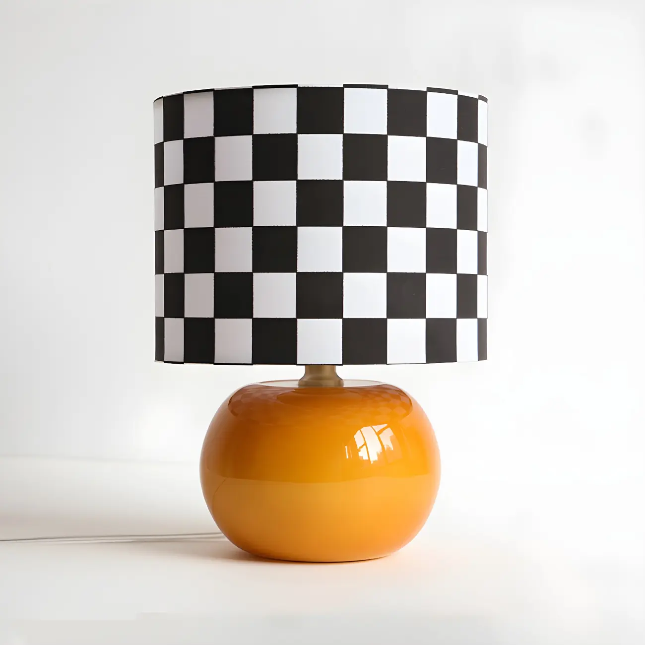 Fashionable Checkered Mosaic Table Lamp for Living Room Image - 2 | homeyfad