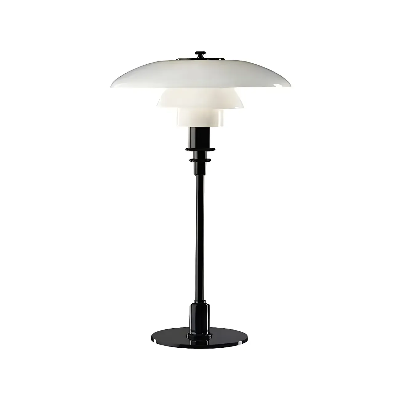 Modern White Glass Cone Table Lamp for Residential Image - 3