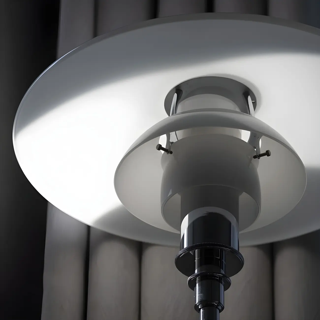 Modern White Glass Cone Table Lamp for Residential Image - 10 | homeyfad