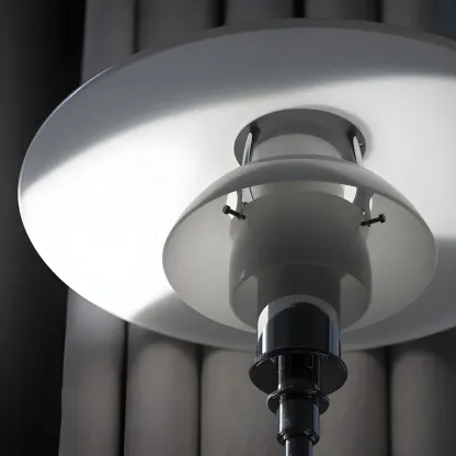 Modern White Glass Cone Table Lamp for Residential Image - 10