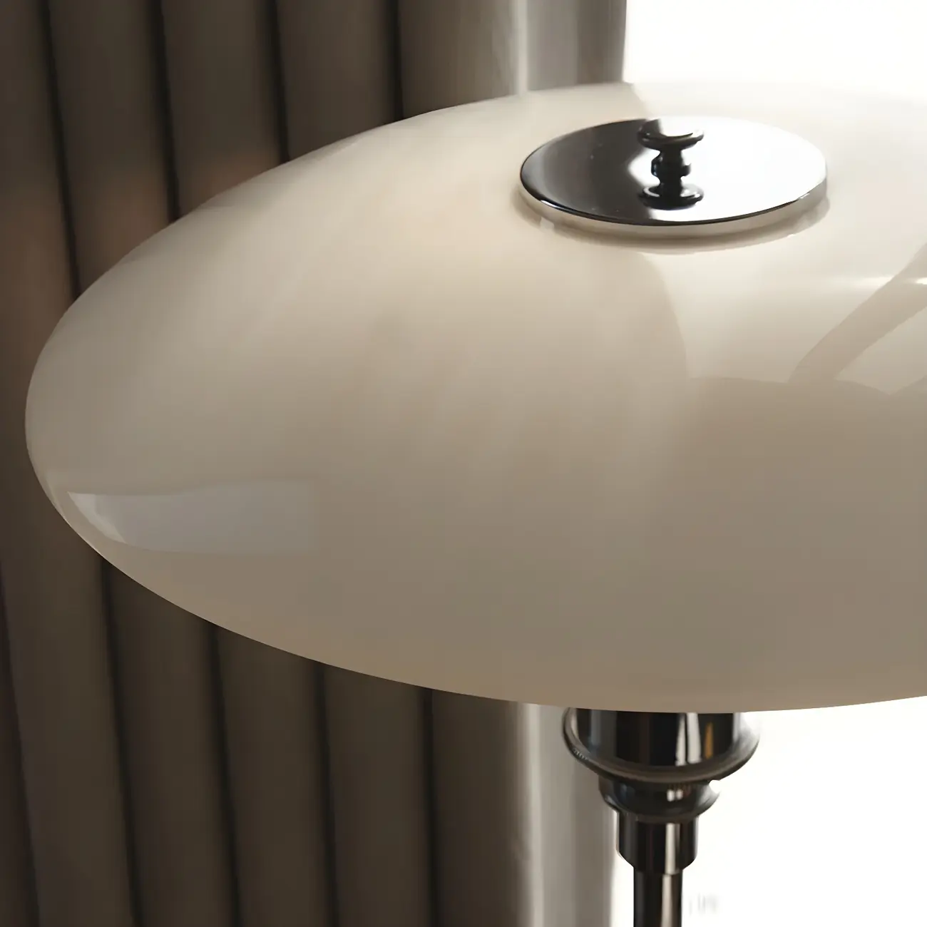 Modern White Glass Cone Table Lamp for Residential Image - 11 | homeyfad