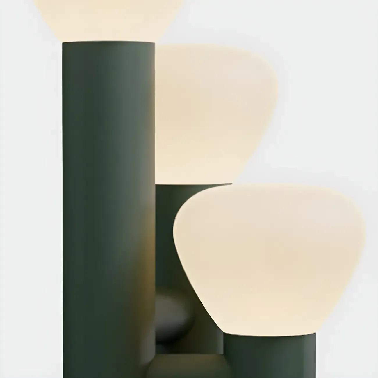 Modern Unique 3-Light Glass Table Lamp for Living Room Image - 10