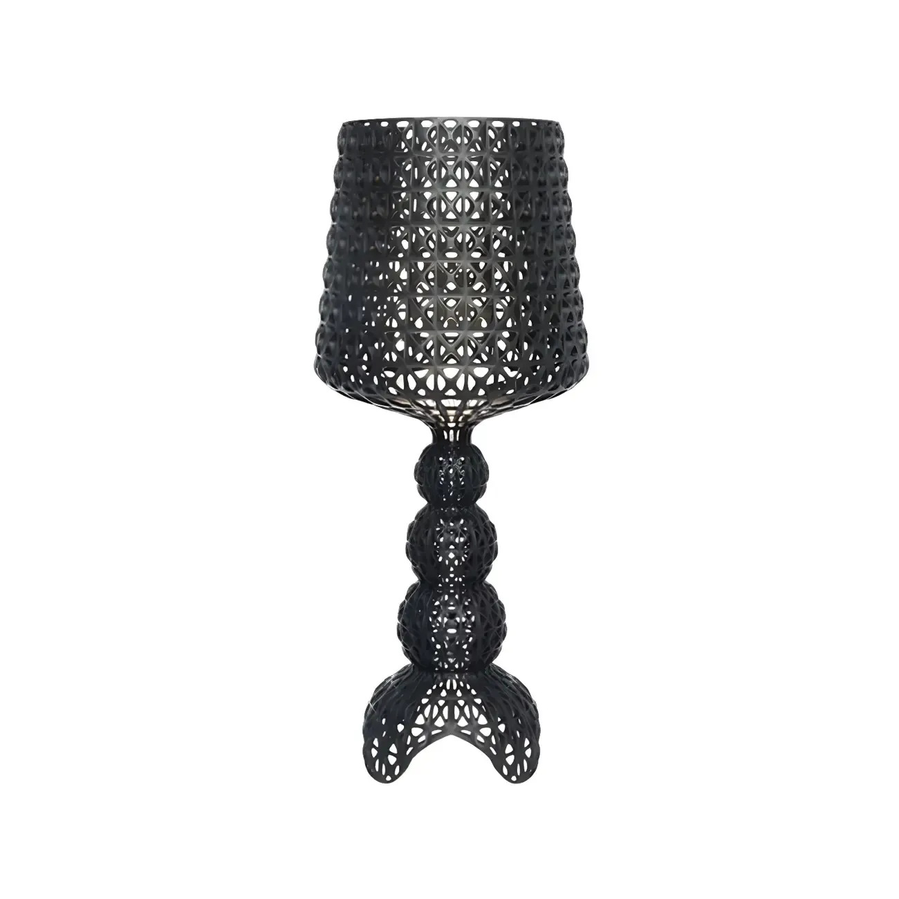 Stylish Black Acrylic Tripod Table Lamp for Residential Image - 2