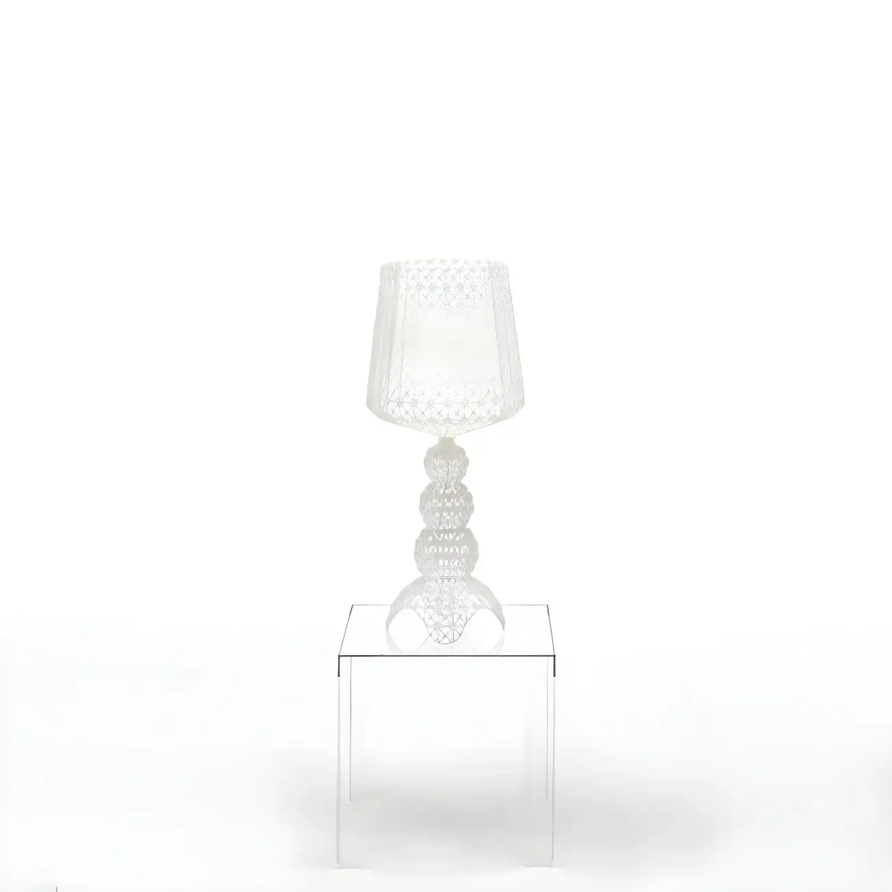 Stylish Black Acrylic Tripod Table Lamp for Residential Image - 12