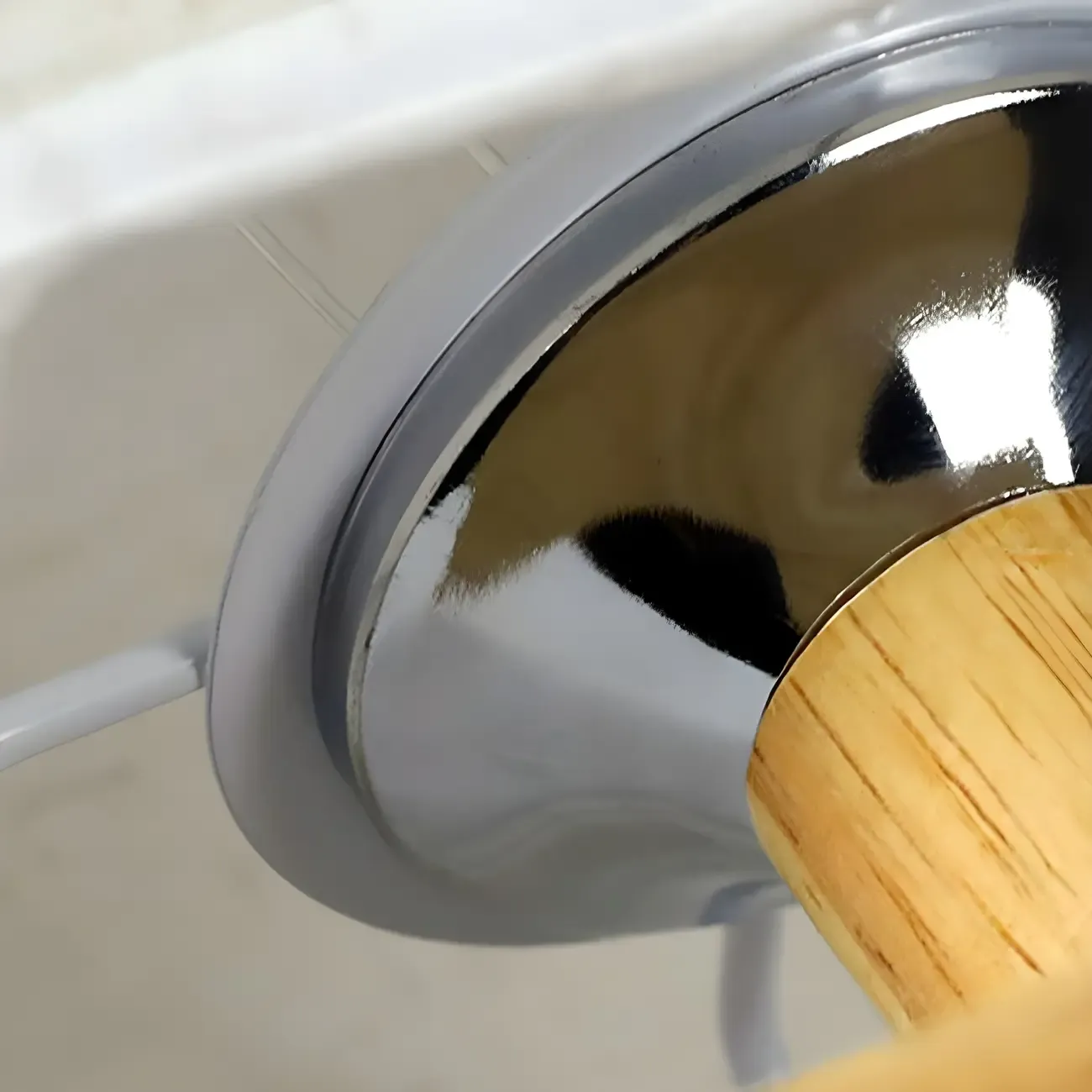 Rustic Rectangle Wooden Table Lamp for Bedroom Image - 6