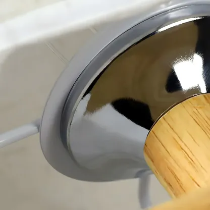 Rustic Rectangle Wooden Table Lamp for Bedroom Image - 6