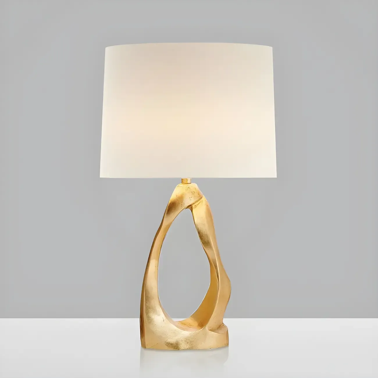 Modern Gold Base Desk Lamp Plug-In Electric for Bedroom Image - 8