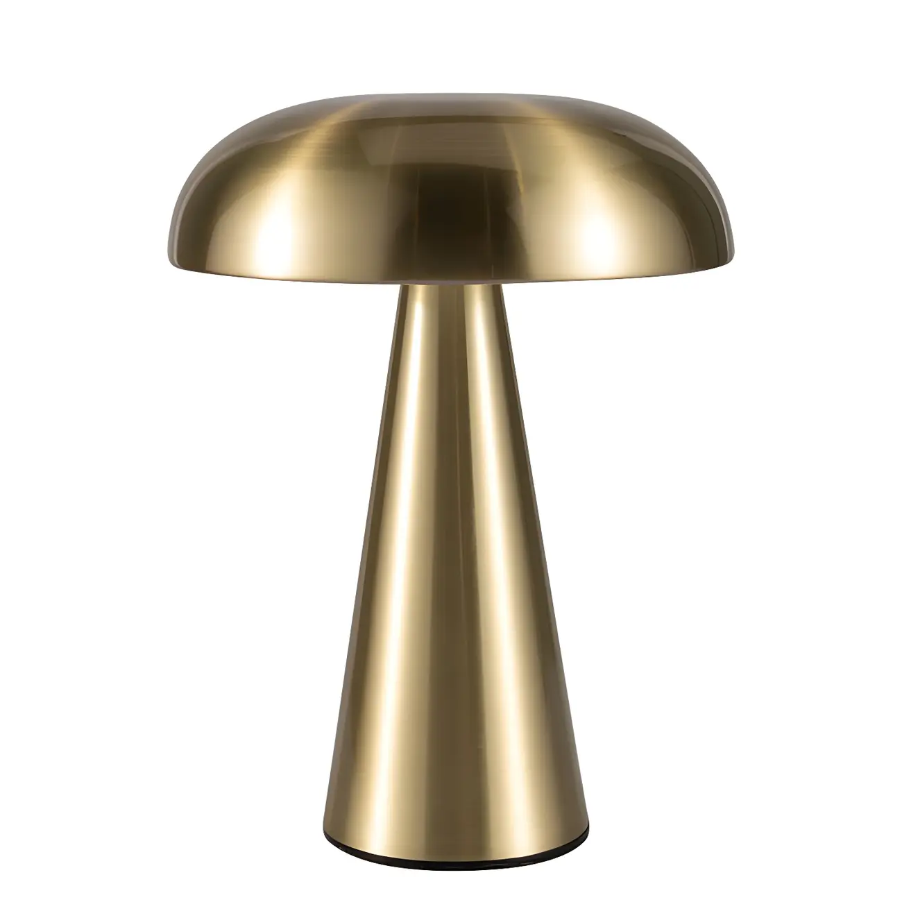 Contemporary Brass Table Lamp Rechargeable Power for Home Image - 5 | homeyfad