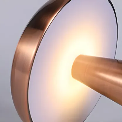 Contemporary Brass Table Lamp Rechargeable Power for Home Image - 8
