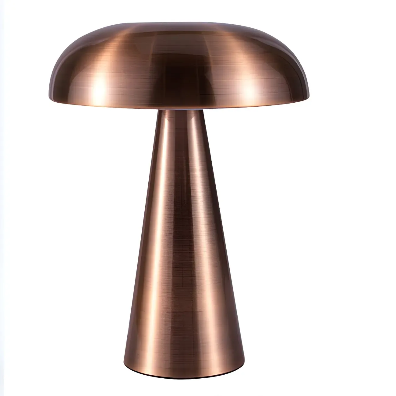 Contemporary Brass Table Lamp Rechargeable Power for Home Image - 12
