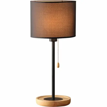 Modern Geometric Table Lamp Pull Chain Switch for Residential Image - 5