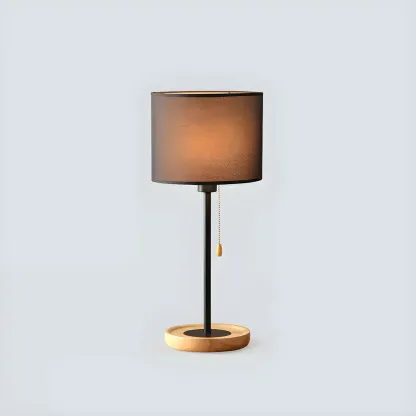 Modern Geometric Table Lamp Pull Chain Switch for Residential Image - 7