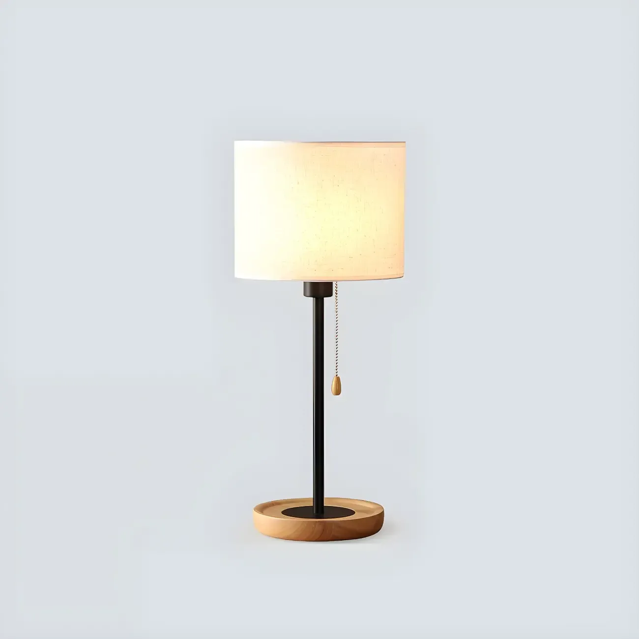 Modern Geometric Table Lamp Pull Chain Switch for Residential Image - 8